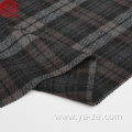 double-faced plaid check woven woolen fabric for overcoat